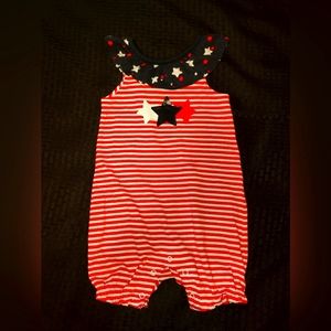 Fourth of July romper  size 12m